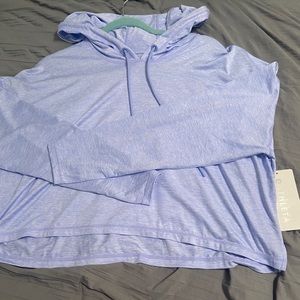 Athleta uptempo crop hoodie